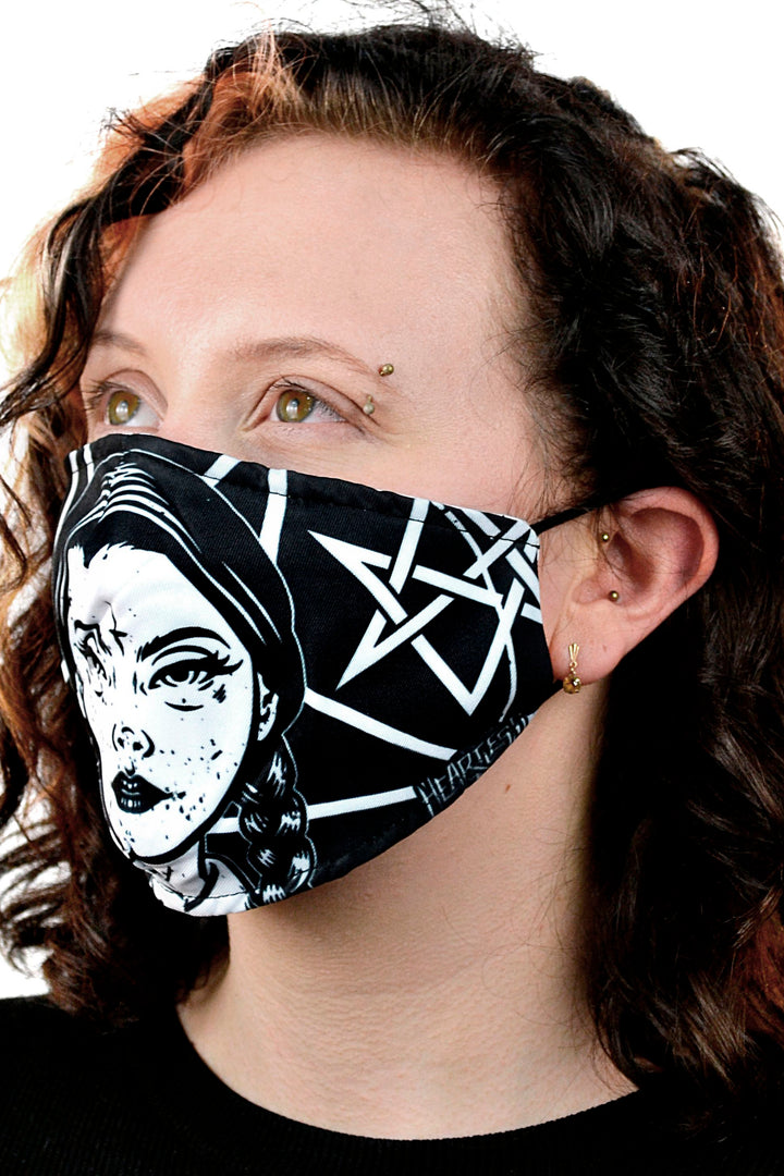Wednesday Addams Occult Face Mask