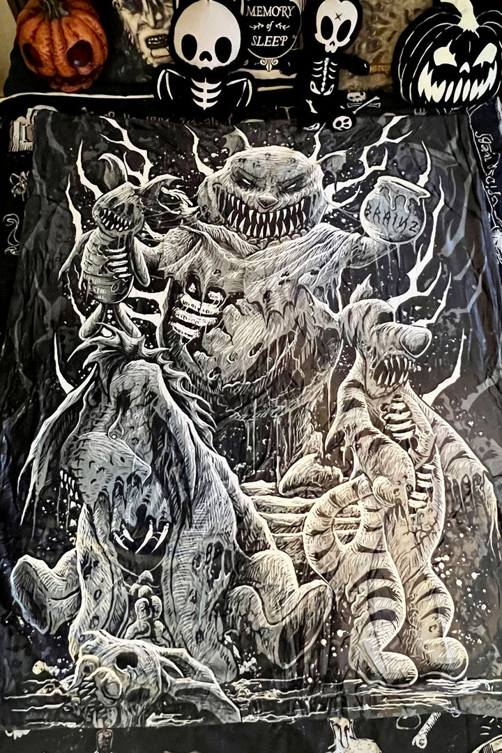 Winnie The Pooh's Bloody Honey Throw Blanket