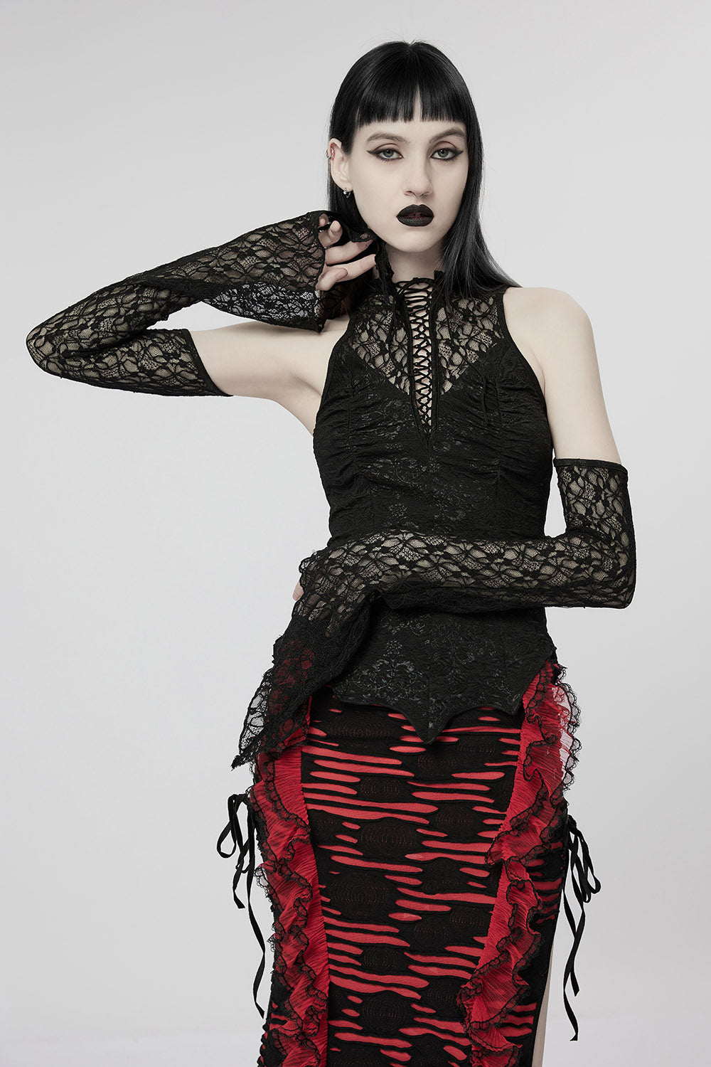 Sanguine Vampire Tank Top with Gloves