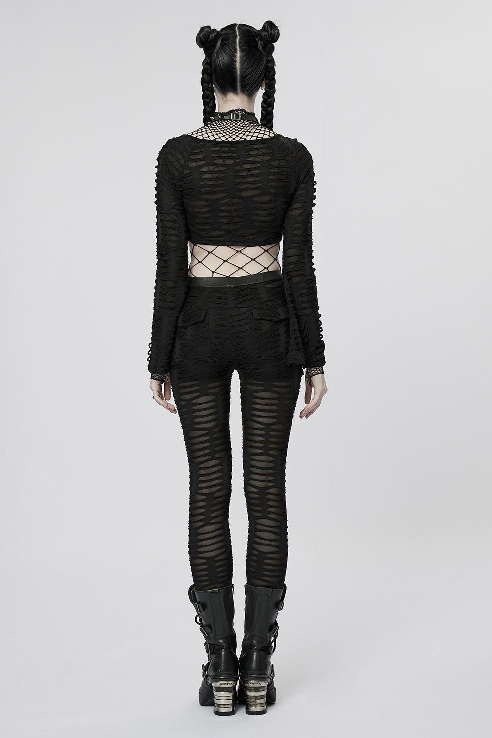 mid-rise goth leggings