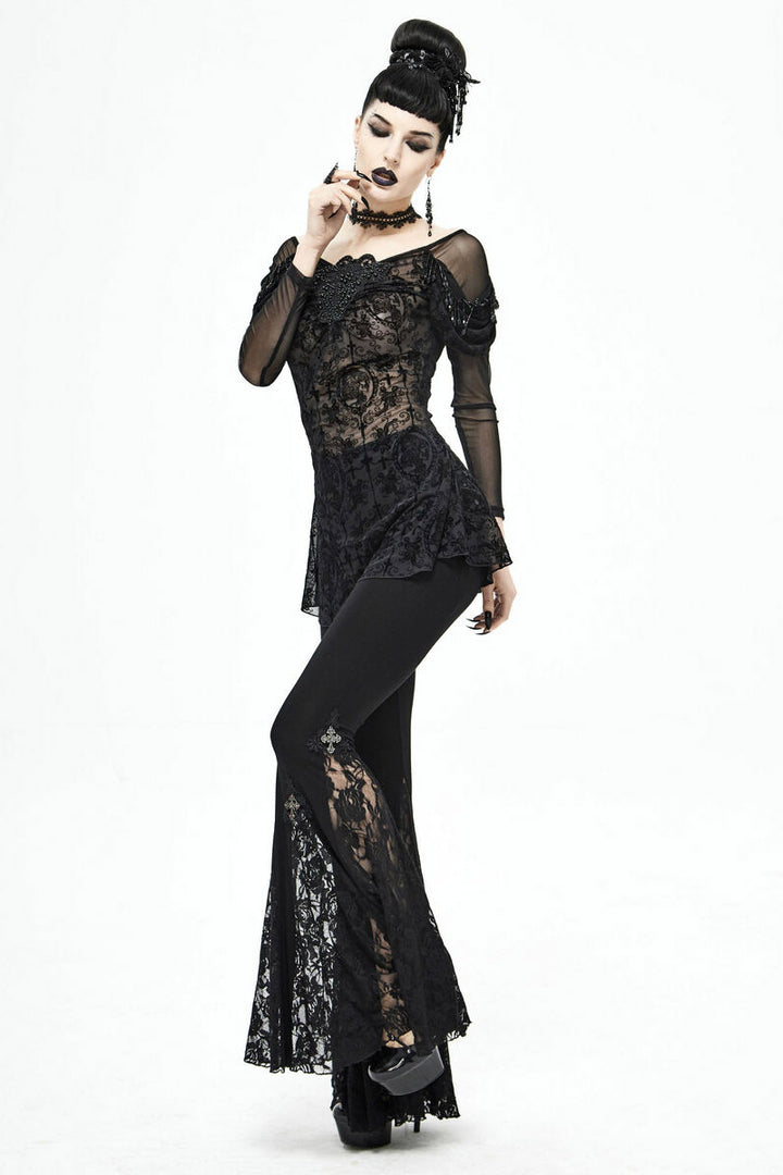 Netherworld Draped Shoulder Top