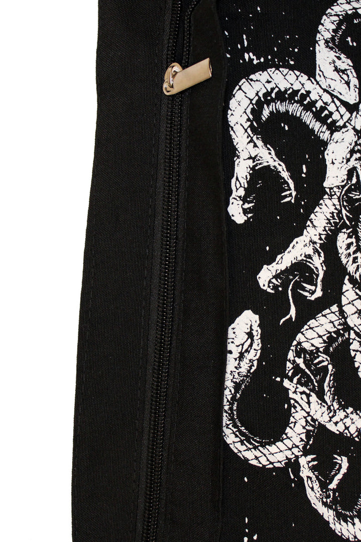 Shoulder Sling Zipper Tote Bag