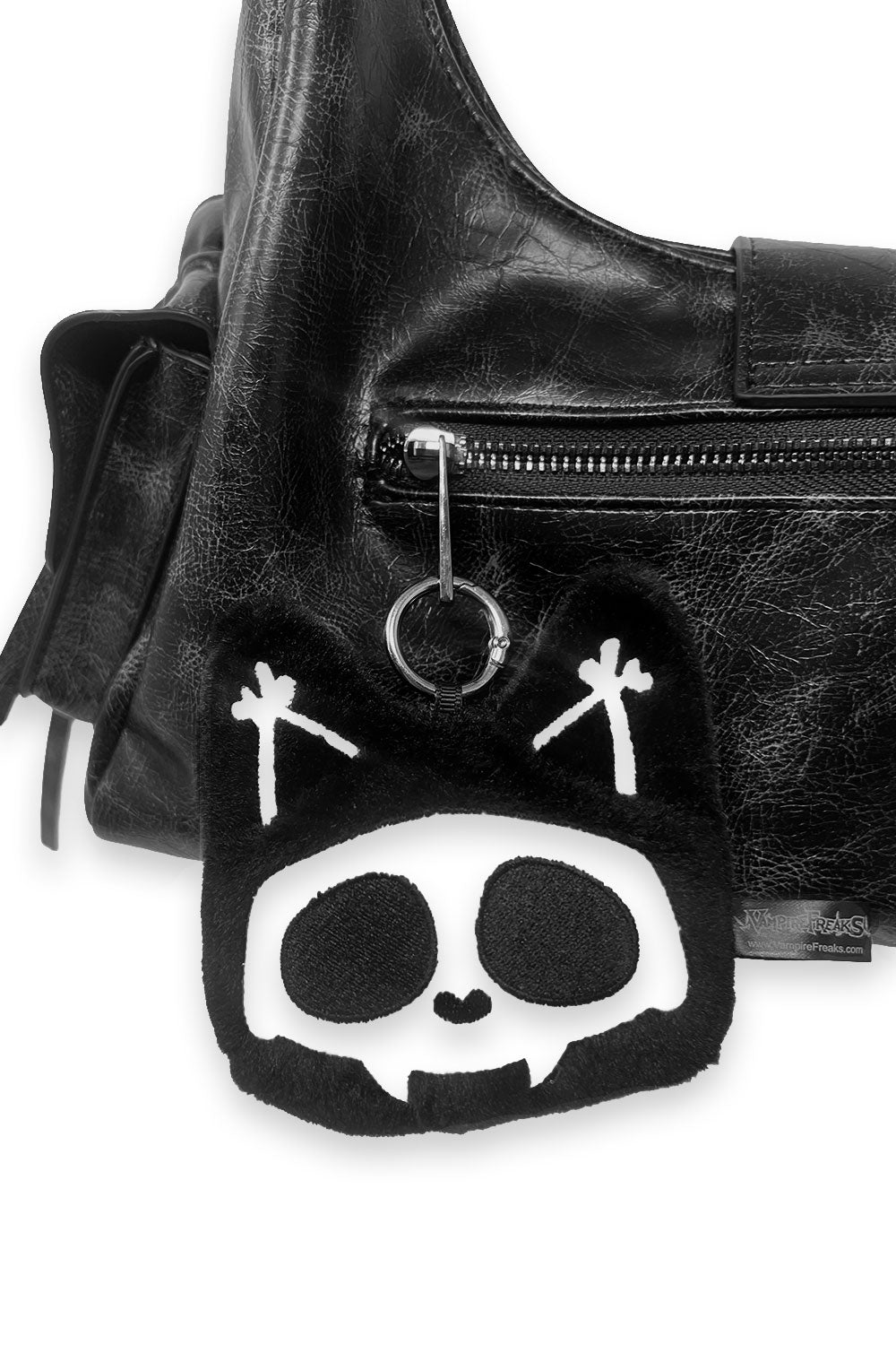 gothic stuffed animal bag charm 