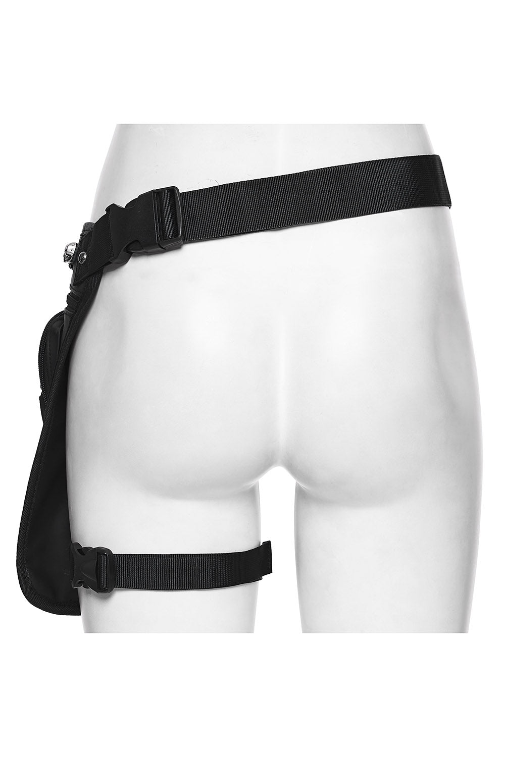 punk goth thigh harness bag