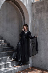 long black duster with pockets for women