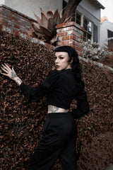 Grunge fashion puff sleeve womens top