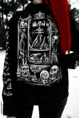 gothic library hoodie