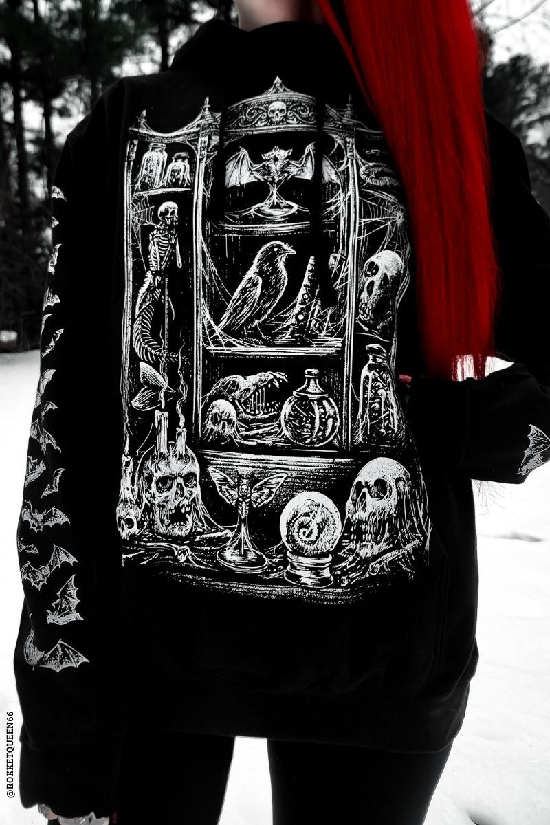 gothic library hoodie