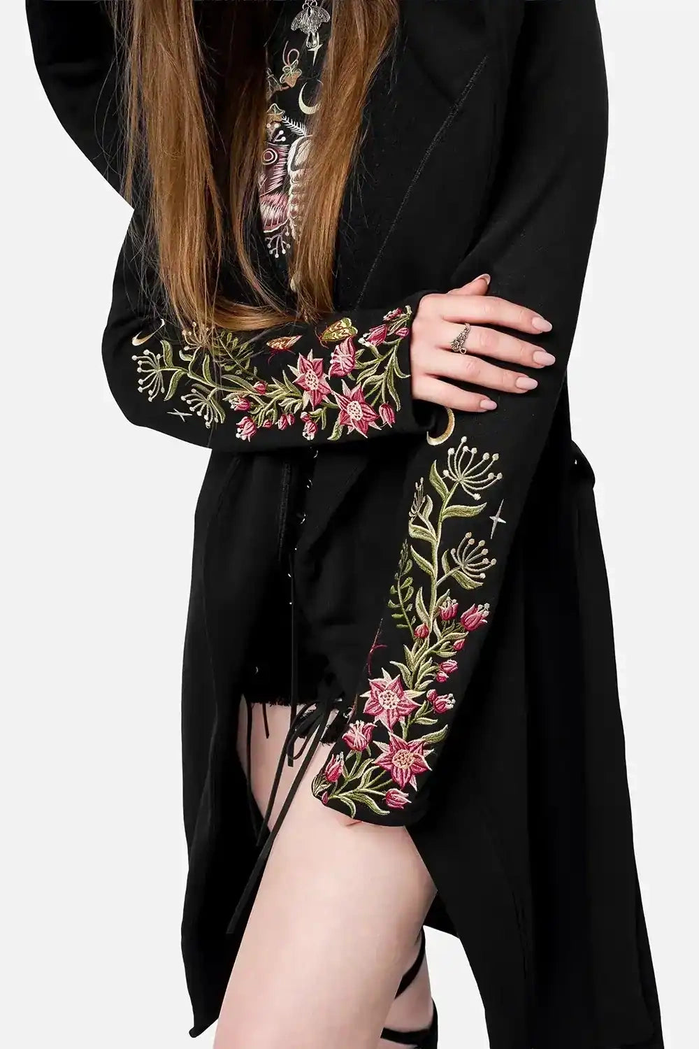 embroidered whimsigoth hooded cloak by restyle