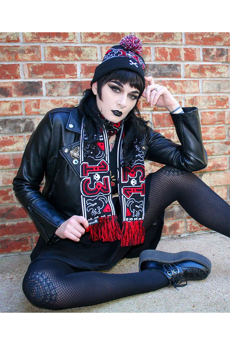 13 Knit Scarf - hats & scarves & headwear - VampireFreaks - Sourpuss