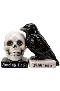 Quoth The Raven Salt & Pepper Shakers