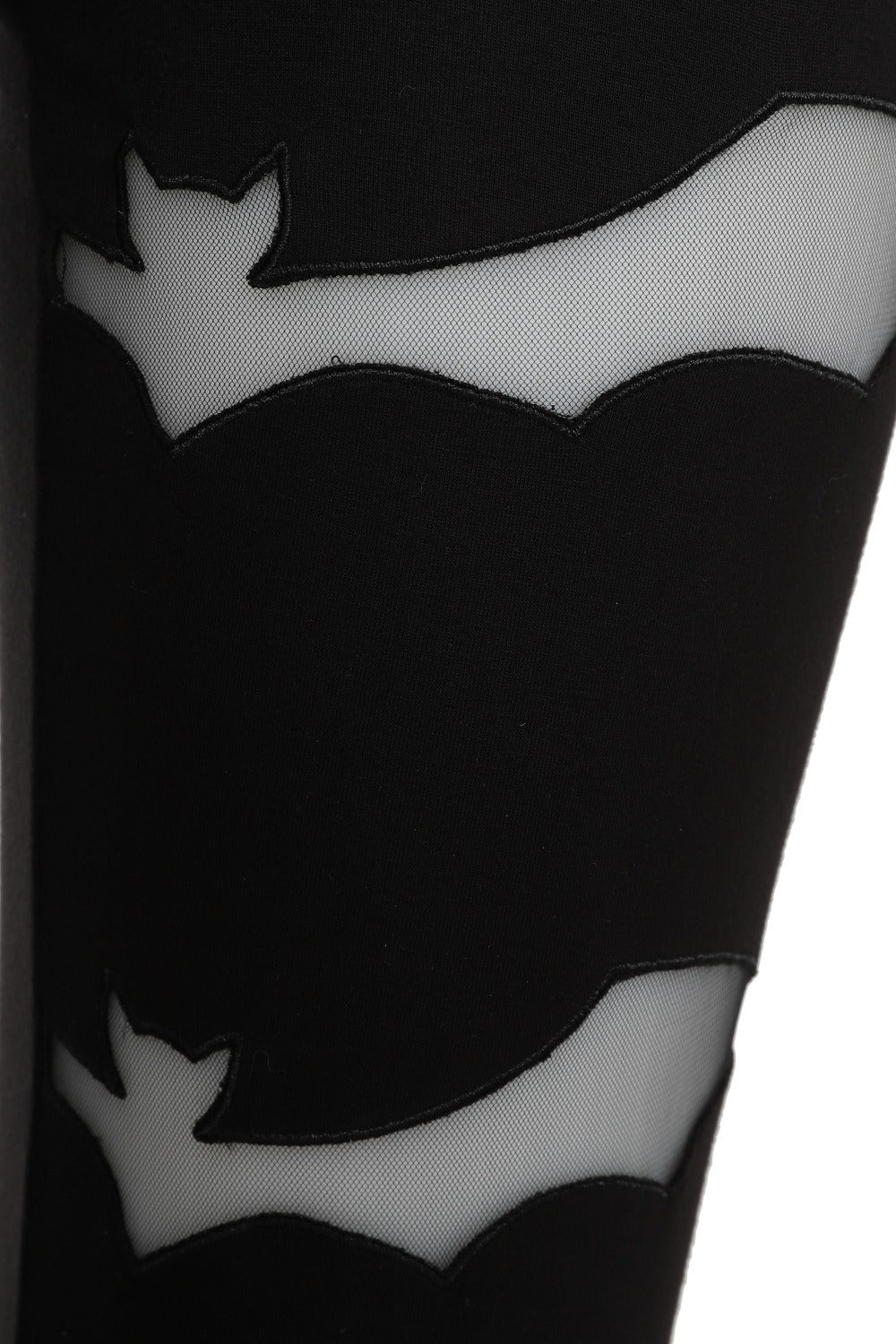 emo bat mesh leggings