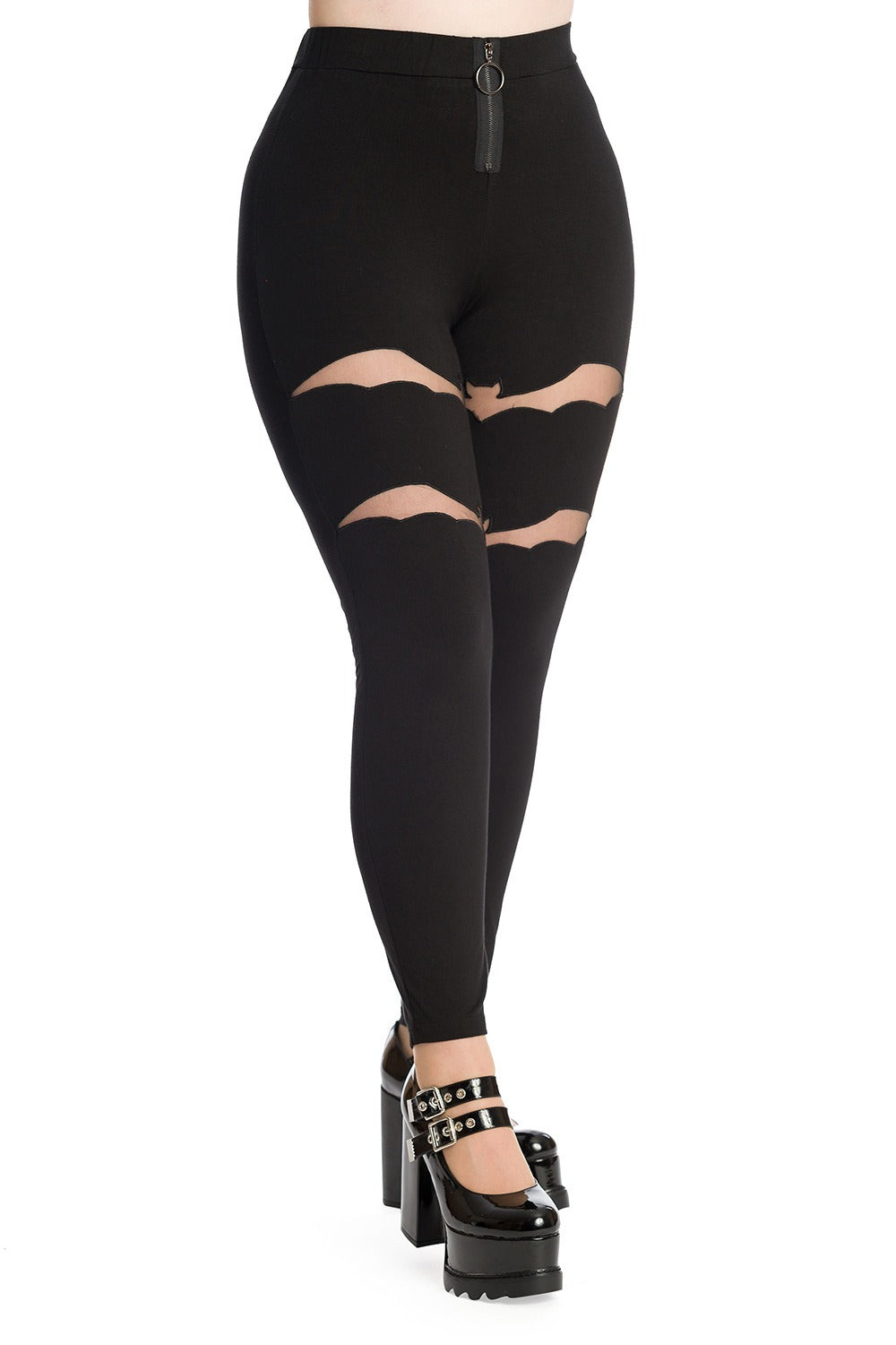 high-waisted emo leggings