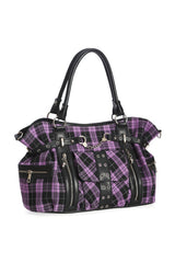 Lavender Plaid Punk Bag [PURPLE/BLACK]