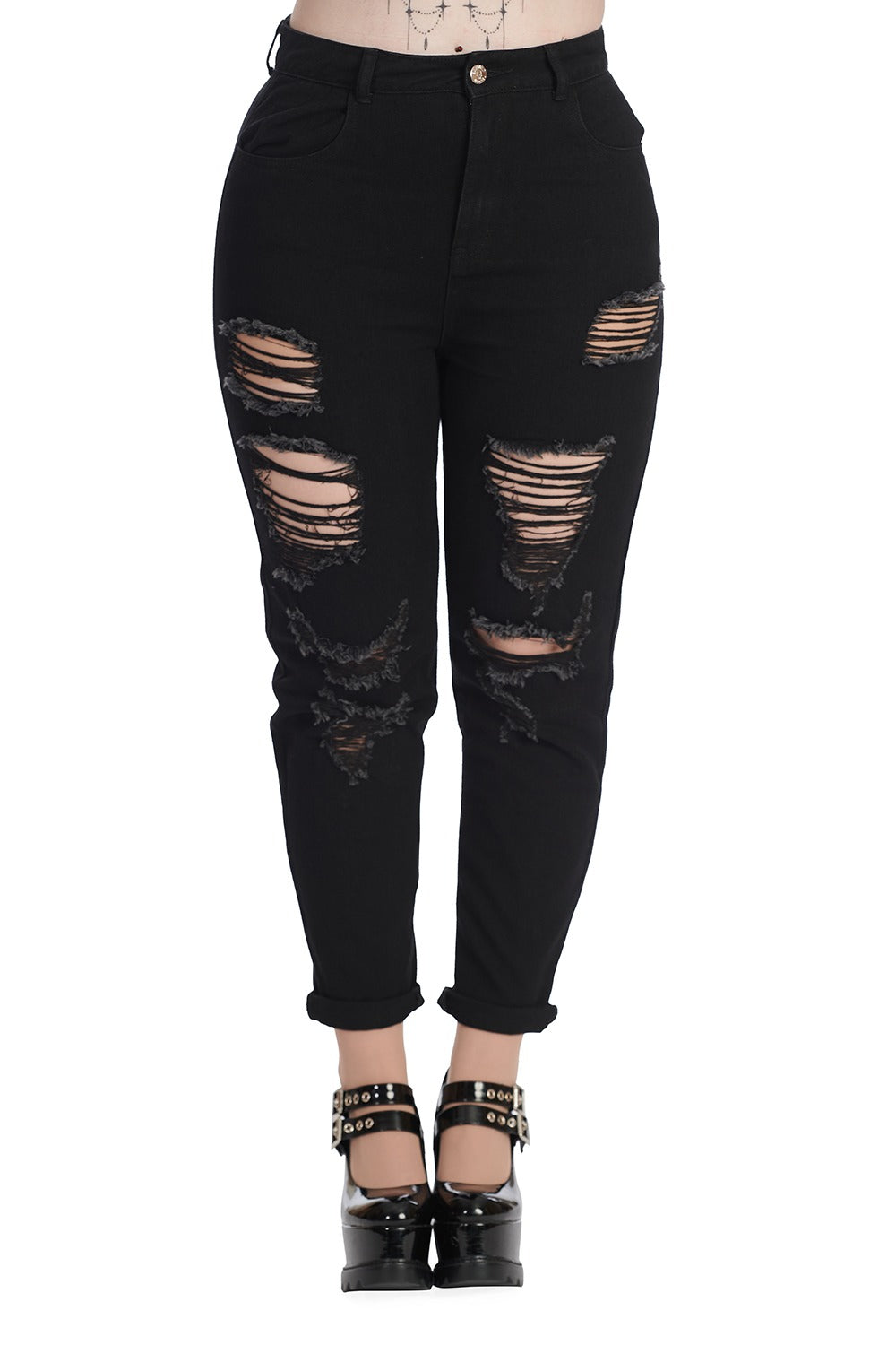 womens high wasted gothic pants