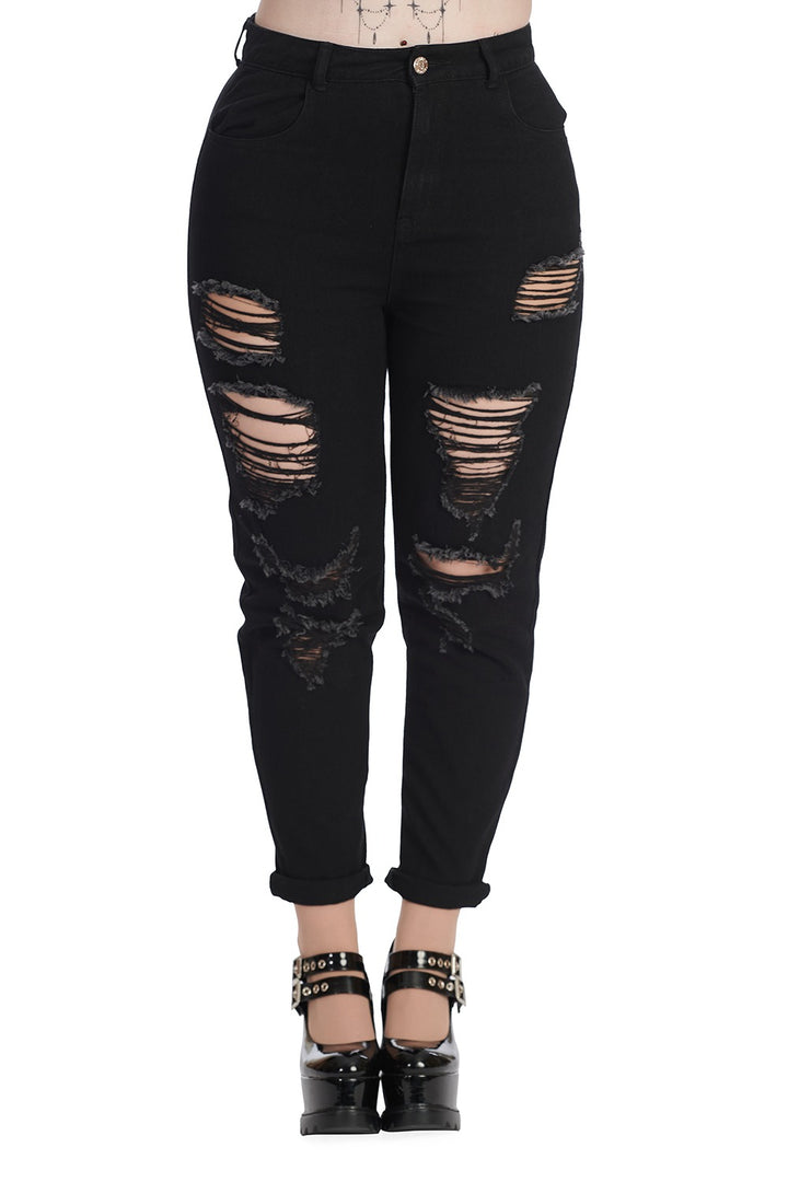 womens high wasted gothic pants