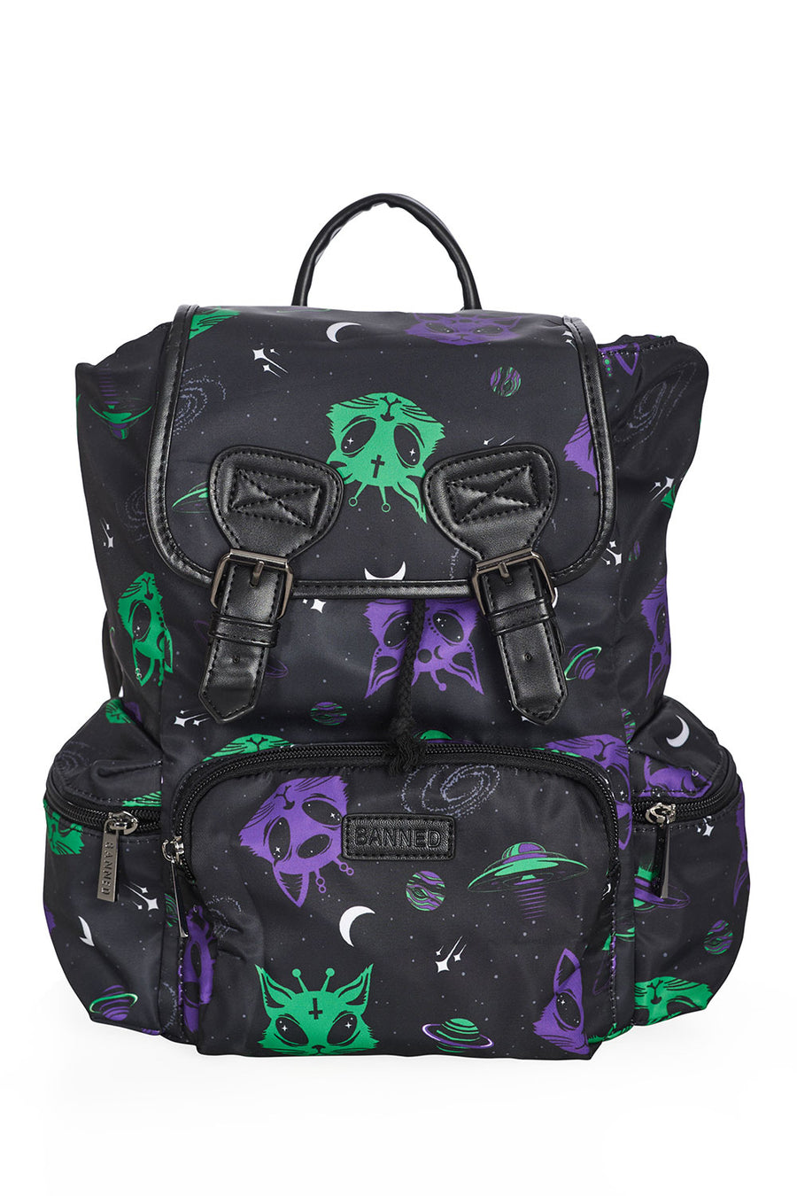 Kawaii Sci-Fi Space Cat Backpack