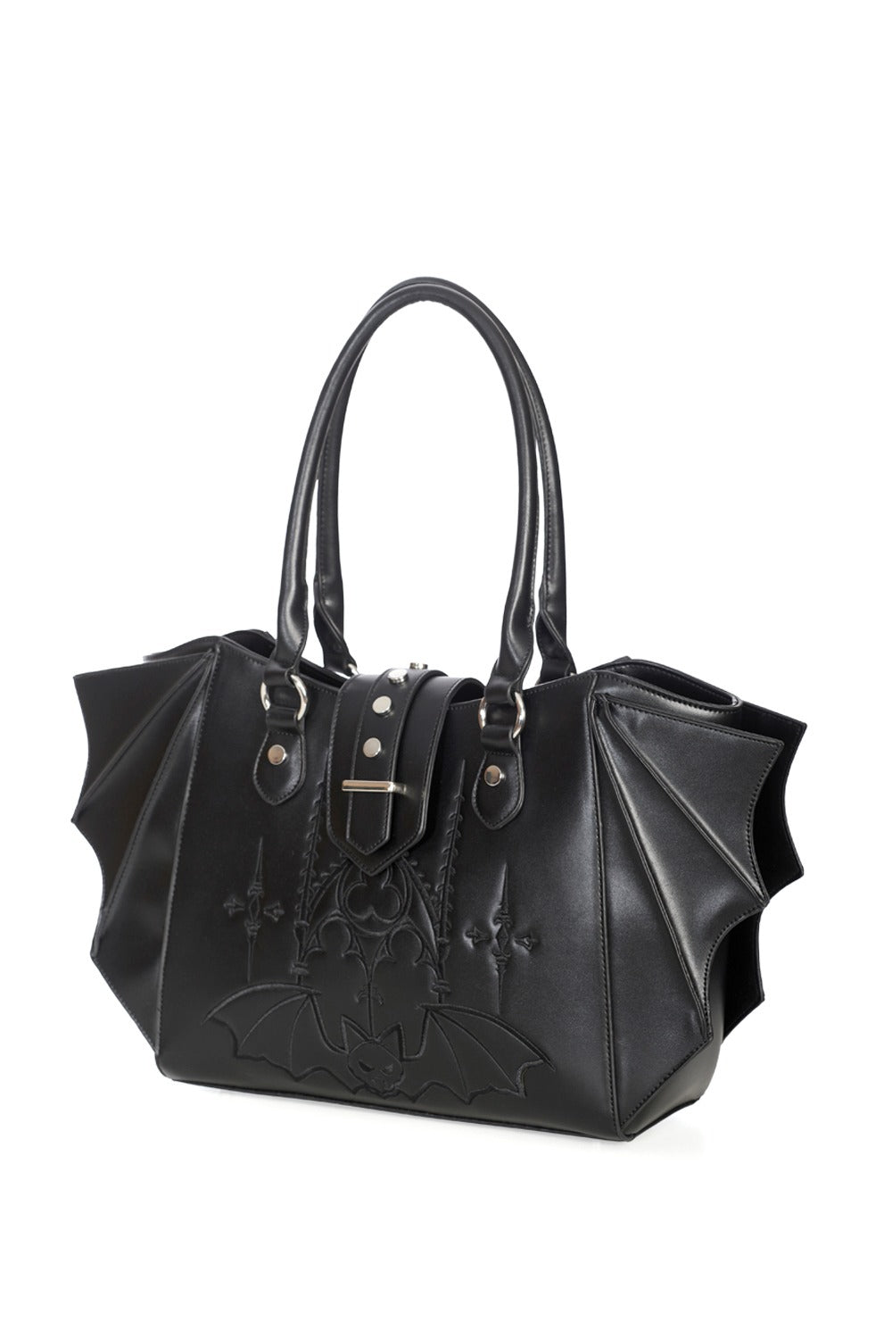 embroidered gothic handbag