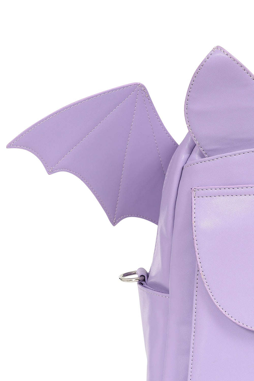 pastel goth lavender bat wing backpack 