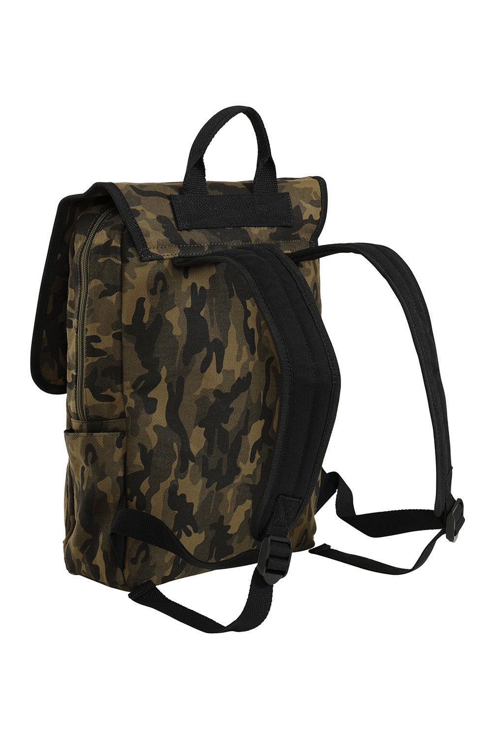 camo green punk backpack