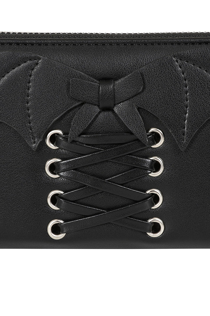 gothic corset laced wallet