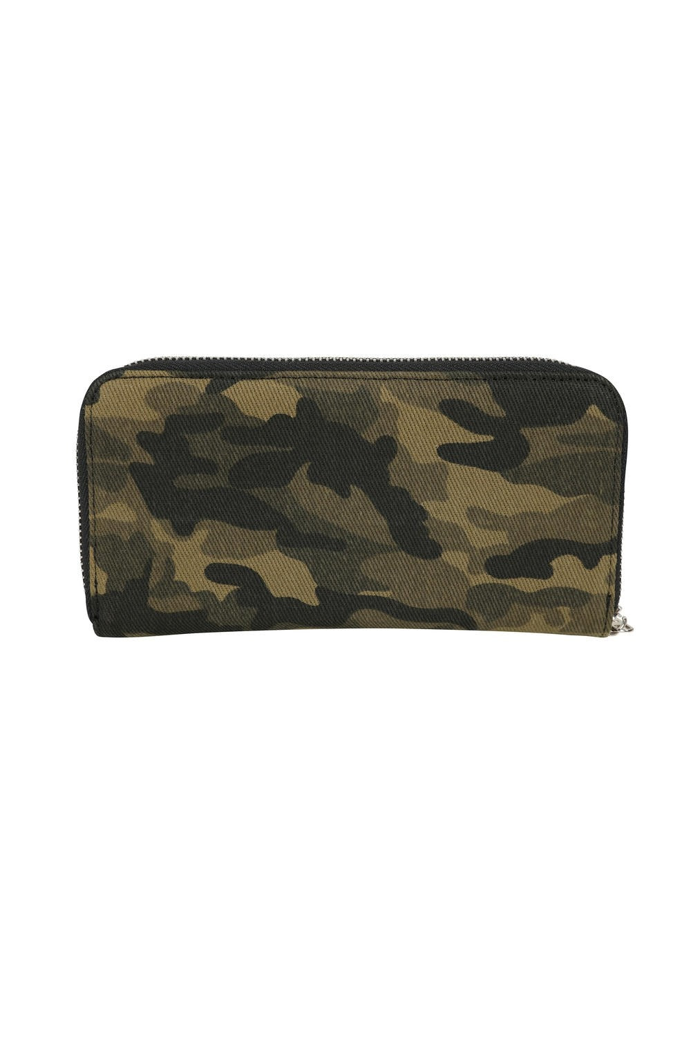 punk army green camouflage wallet 