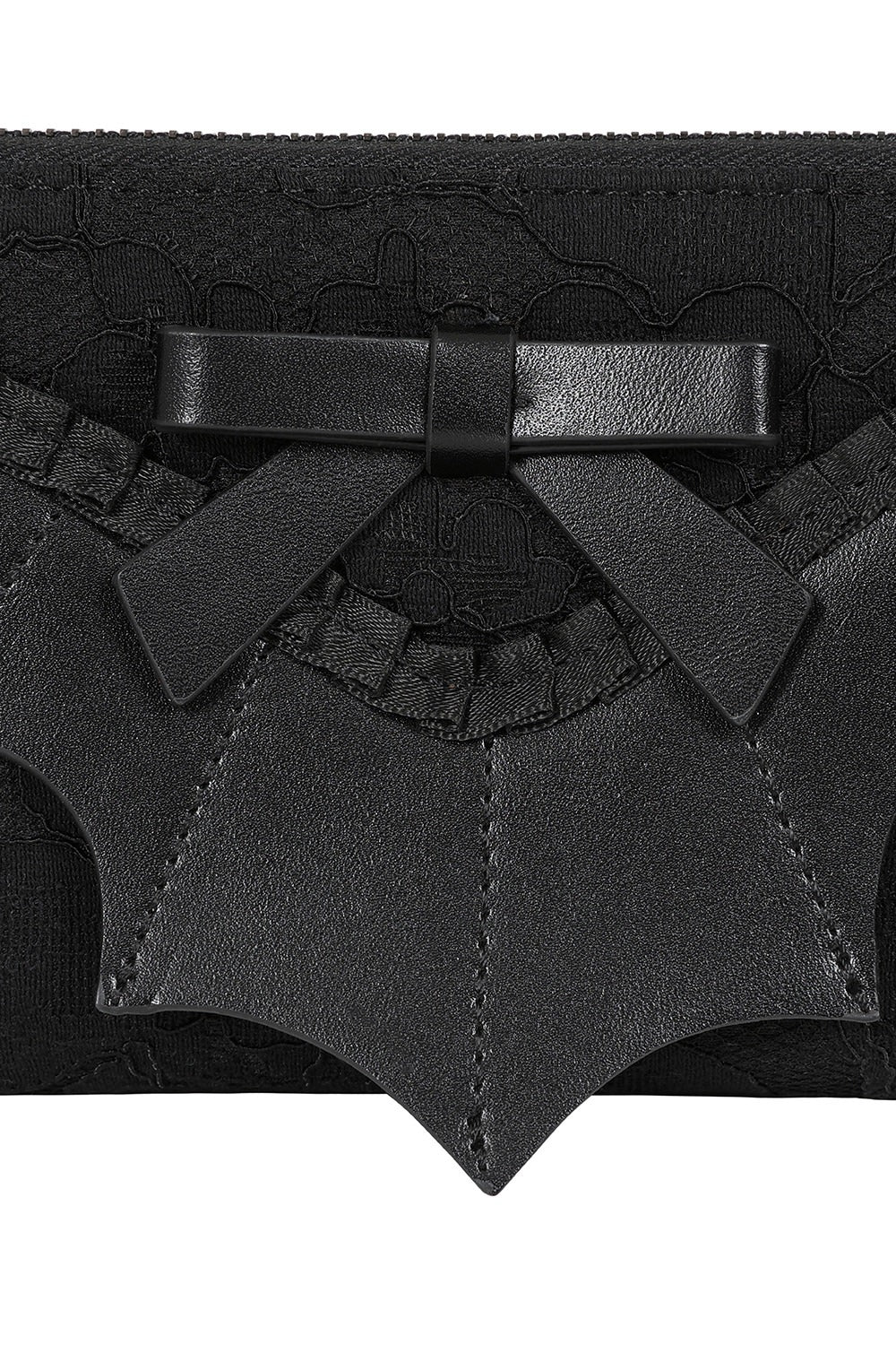 batwing lace bow wallet