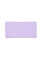 embroidered bat purple wallet