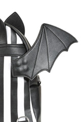 mini scene striped bat  backpack
