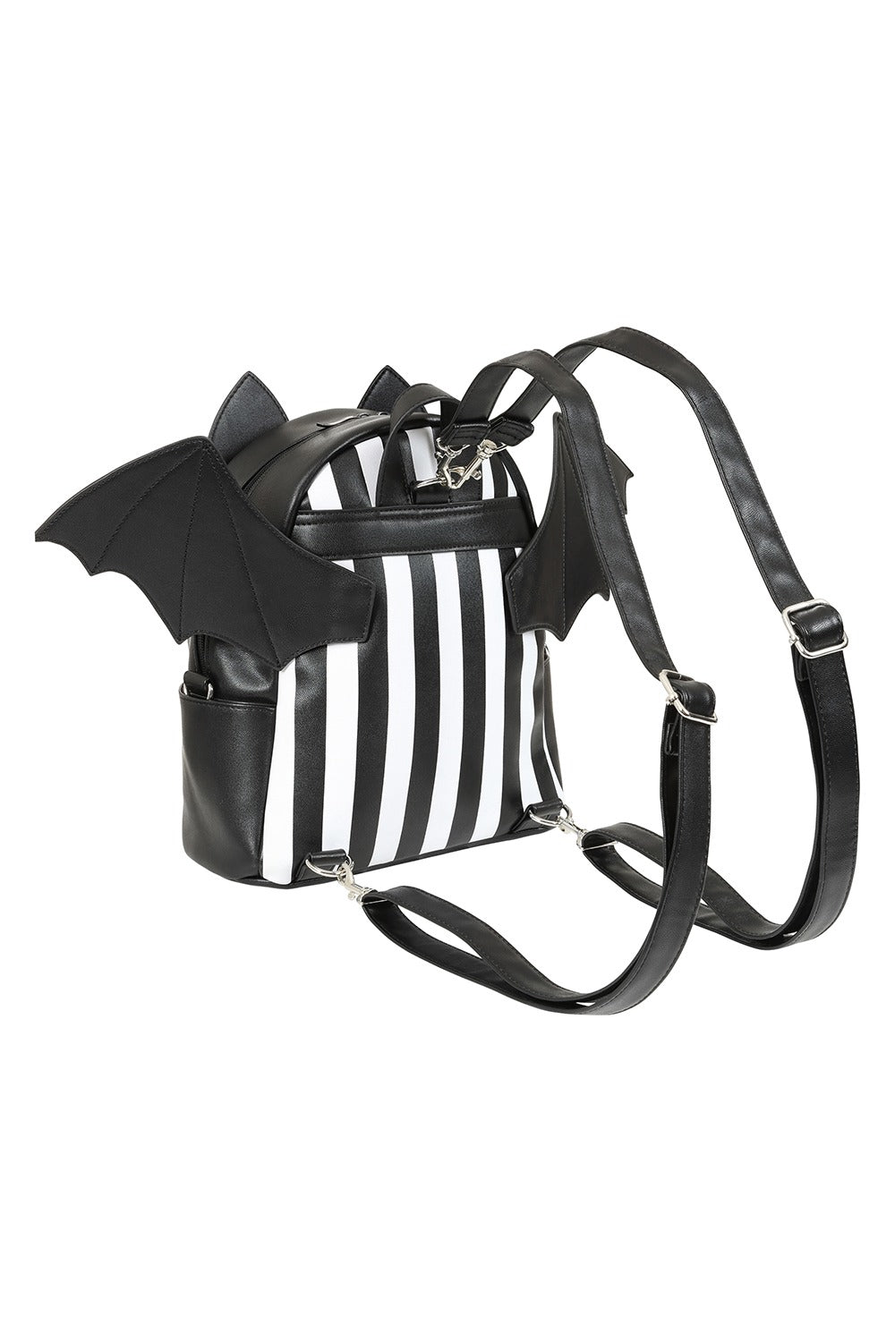 gothic small bat backpack with bat wings and ears 