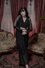 punk emo outerwear lightweight mesh duster