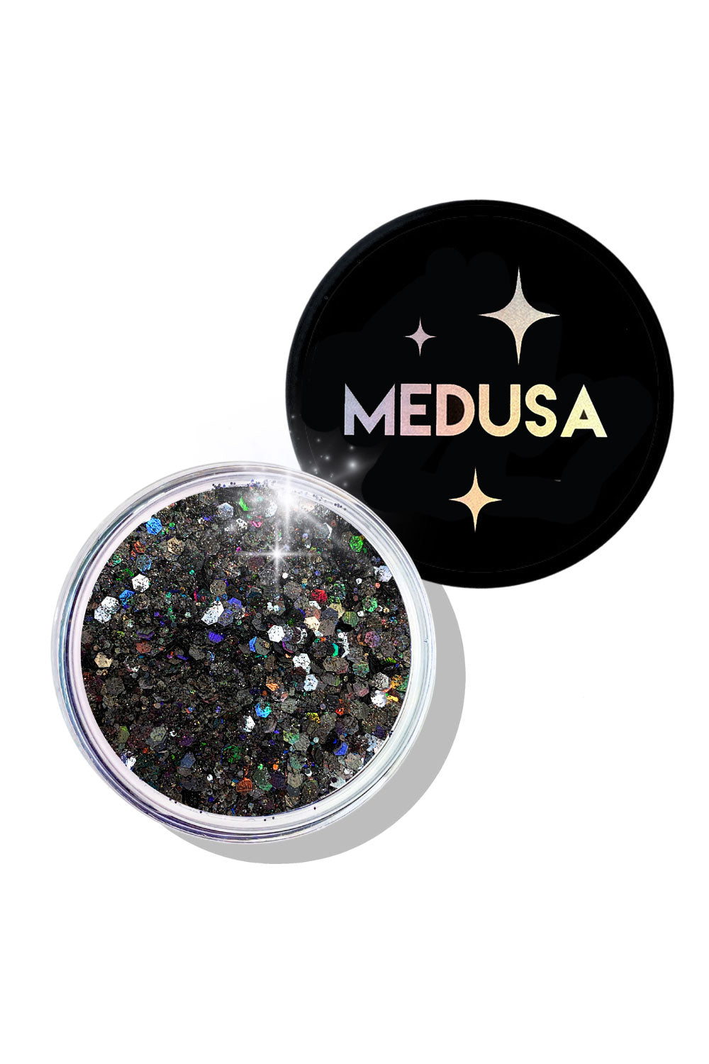 Medusa's Makeup Moon Glaze Phantom black rainbow glitter gel