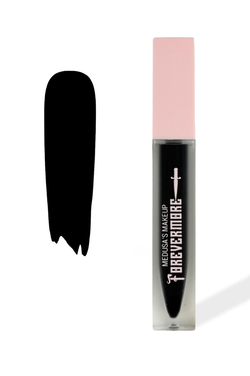 goth punk black liquid matte lipstick from Medusa
