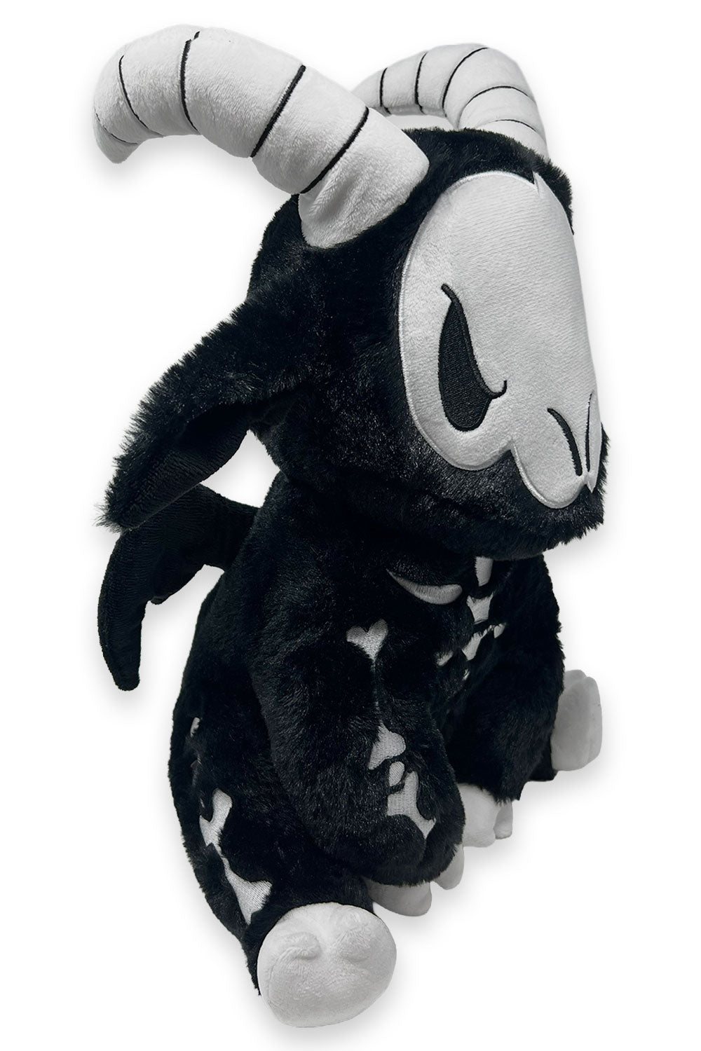 gothic skeleton goat plush toy