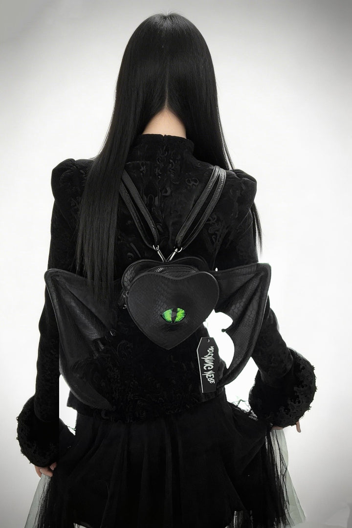 gothic batwing backpack