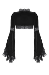 exaggerated dramatic bell sleeve shrug bolero jacket