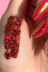 rave festival punk goth orange glitter gel makeup body glitter