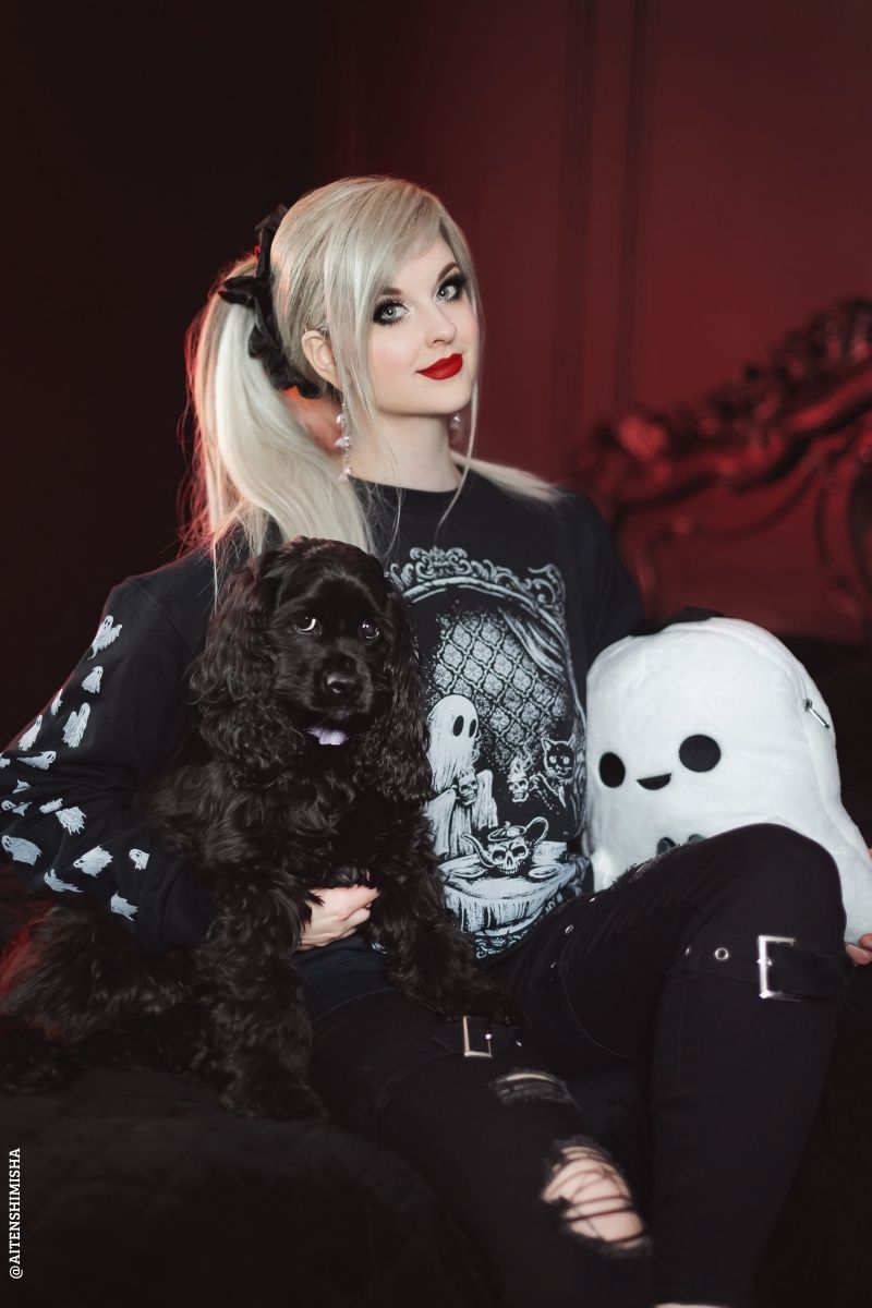 gothic ghost sweater