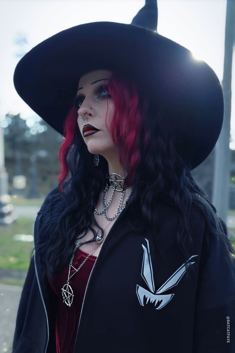 witchy hoodie with vampirefreaks logo