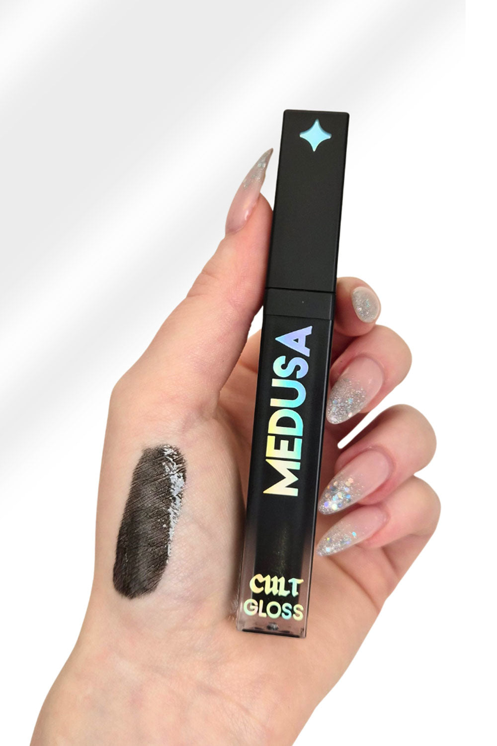 velvet-smooth sparkly black mall goth punk lip gloss makeup