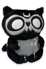 plush toy raccoon plushie with embroidered moons