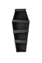 30" Distressed Haunted House Coffin Display Shelf - housewares - VampireFreaks - Pacific Giftware