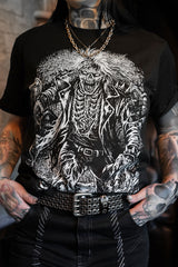 short sleeve gothic horror zombie shirt