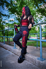 gothic vampire castle sweatpants