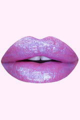 goth punk emo glitter pink lip gloss