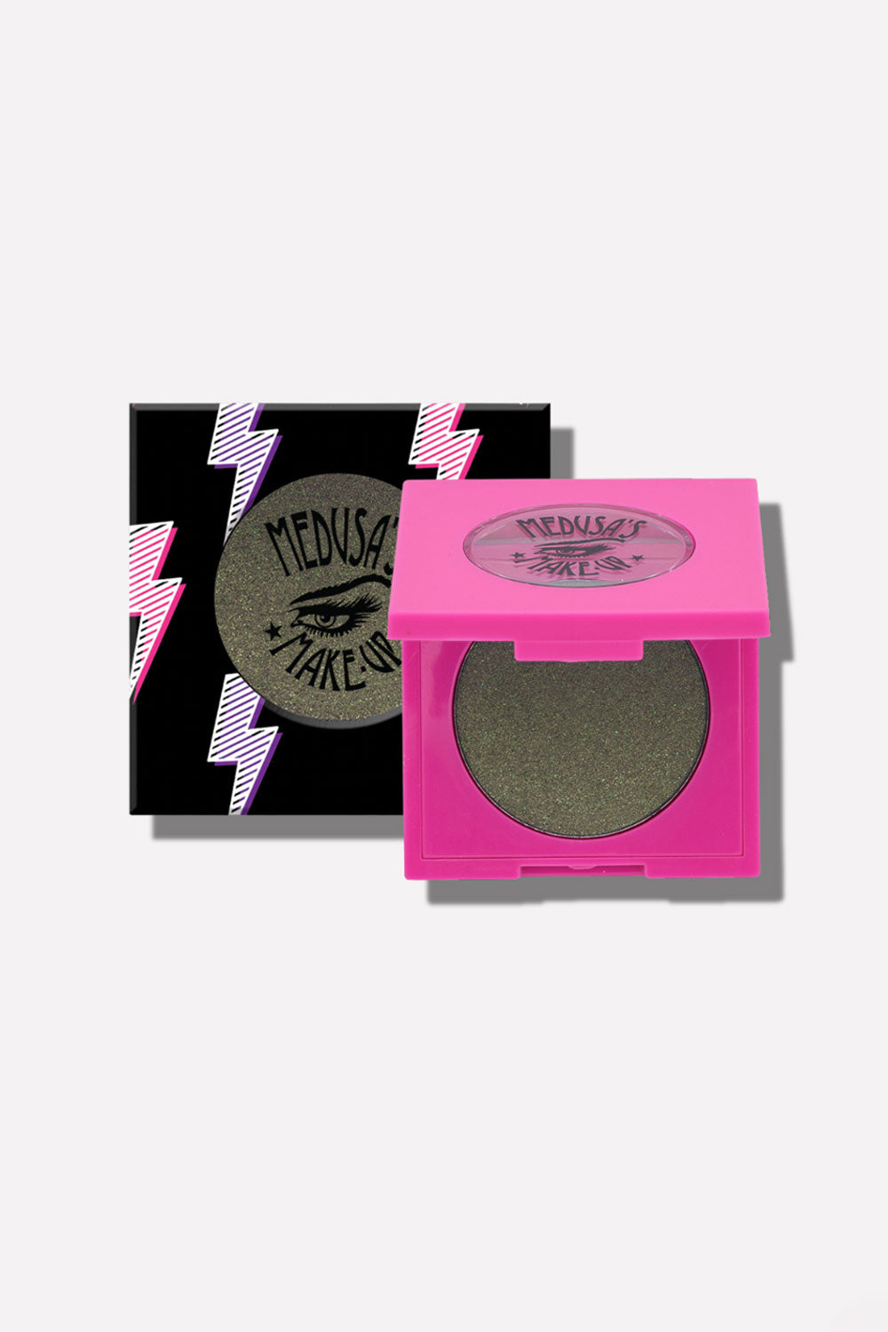 pink eyeshadow compact from Medusas Makeup with Glam Rock Eyeshadow