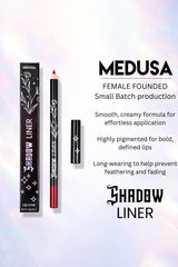 black lip liner makeup for precise lines or a fully filled lip look