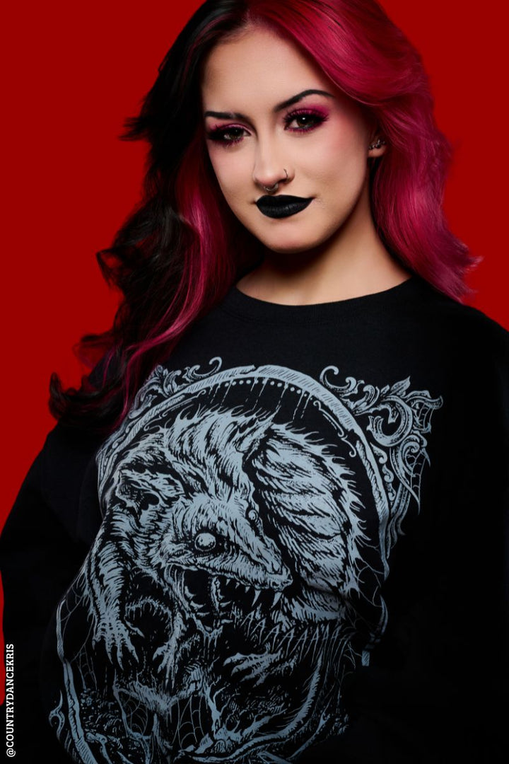 spooky gothic sweatshirt