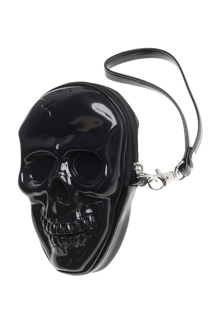 3D Skull Zippered Coin Purse - bags & wallets - VampireFreaks - Comeco Inc