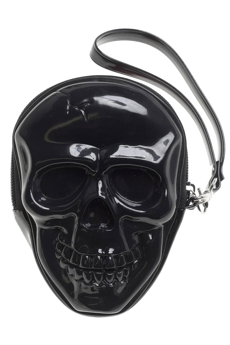 3D Skull Zippered Coin Purse - bags & wallets - VampireFreaks - Comeco Inc